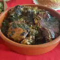 Ягнятина с зеленым чесноком и луком