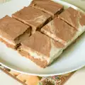 Бисквит с парфе на кислом молоке и шоколаде