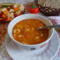 Вареная фасоль с заправкой