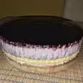 Сырой чизкейк с черникой