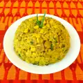 Постное карри ризотто с соевыми кусочками