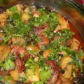 Запеченные рульки с овощами и грибами