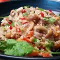 Гречка с грибами, луком и морковью