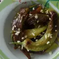 Жареный перец с чесноком