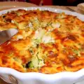 Запеченный картофель с брокколи