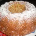 Воздушный кекс с яблоками и грецкими орехами