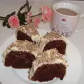 Кекс с белым кремом