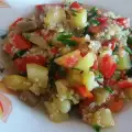 Киноа с кабачками и баклажанами