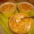 Карамельный пудинг с макаронами