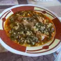Щавель с рисом и мясом