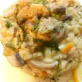 Лимонное ризотто с овощами