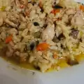 Простое блюдо на ужин с курицей и рисом