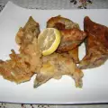 Панированная свиная печень с лимоном