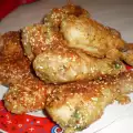 Куриные ножки в панировке с кунжутом