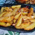 Печеный картофель с чесноком
