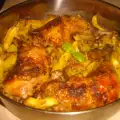 Куриные окорочка карри с картофелем в духовке