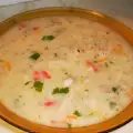 Куриный суп с вареной заправкой