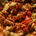 Куриные желудочки по деревенски
