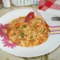 Постное блюдо из свежей капусты и риса