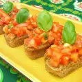 Постные классические брускетты