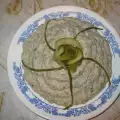 Запеченный баклажан с майонезом и чесноком