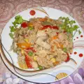 Куриное ризотто с грибами
