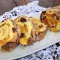 Рулет с персиками