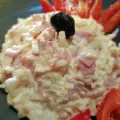 Салат из капусты с майонезом и яйцами