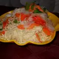Салат из капусты, белой репы и моркови