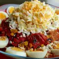 Салат из запеченных перцев и кукурузы