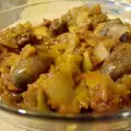 Куриные сердечки по-деревенски