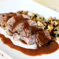 Мясо серны с грибами