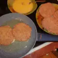 Шницели из мясного фарша в панировке