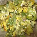 Жареный деревенский перец с яйцами
