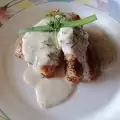 Лосось на сковороде со сливочным соусом