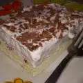 Белоснежный пирог на белках с кремом