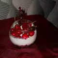 Сливочный десерт с маскарпоне и фруктами