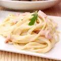 Спагетти с ветчиной
