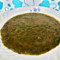 Каша из шпината с зеленым луком