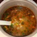 Суп из картофеля и свинины в мультиварке