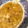 Суп из кабачков, картофеля и грибов