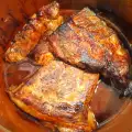 Свиные ребрышки с медом и пивом