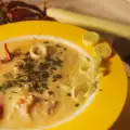 Суп из свинины и лука-порея