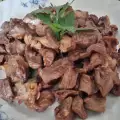 Свиное сердце в сливочном масле