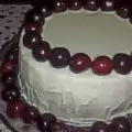 Торт с маскарпоне и черешней