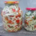 Соленья из капусты и красного перца