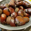 Вкусные вареные каштаны