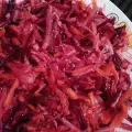 Витаминный салат из свеклы, двух видов репы и моркови