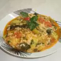 Овощное блюдо из кабачков и риса