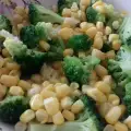Замороженная брокколи с маслом